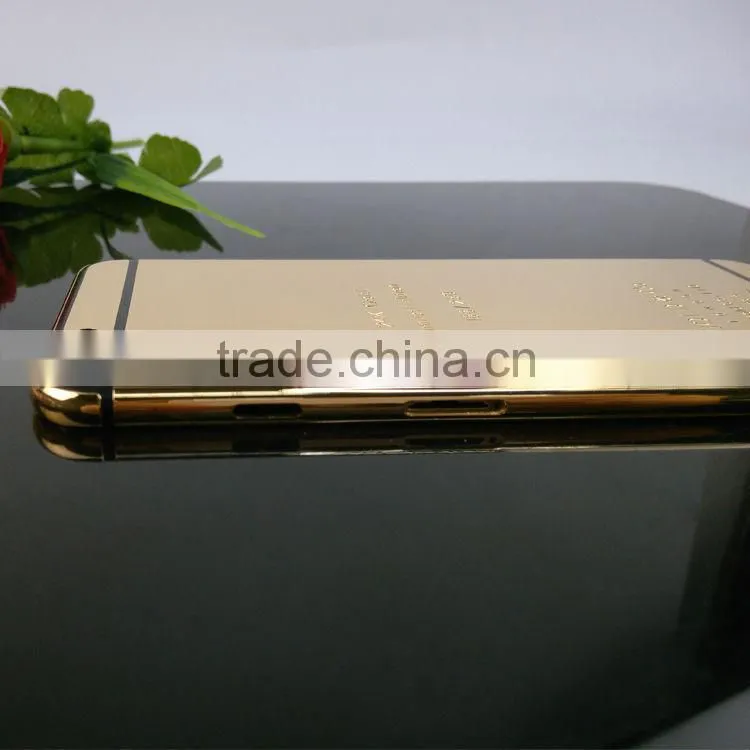 Luxury Mirror Gold Housing for iPhone 6 Plus , 24kt Gold Plated Back Housing Cover for iPhone 6 plus