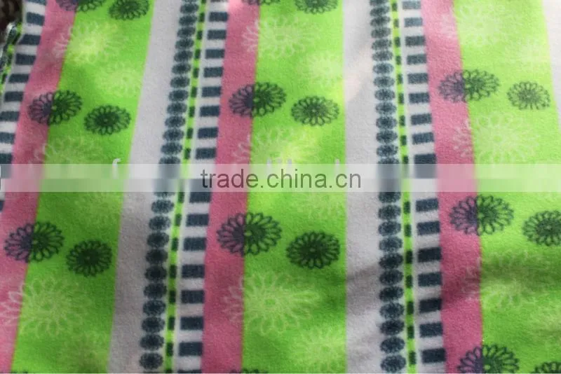 Printed polar fleece bedding set fabirc