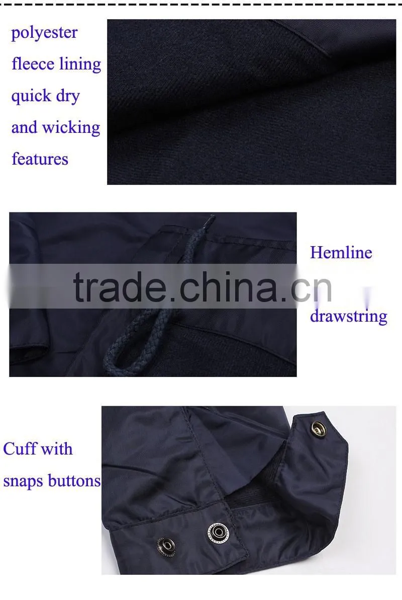 Men's military patches breathable plain dyed adults bomber ma1 flight jacket