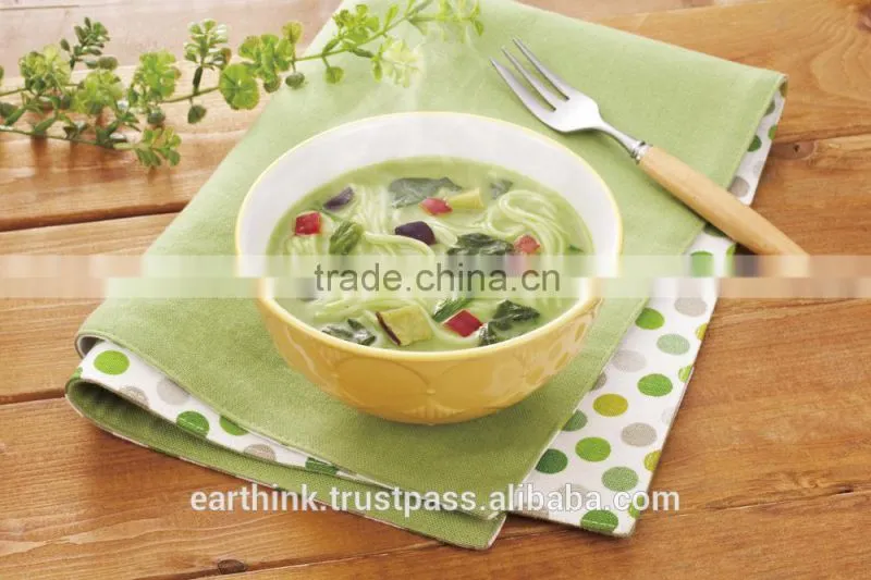 Japanese thin noodle soup Cafe-style thin noodle green curry soup with green-yellow vegetables 17.5g