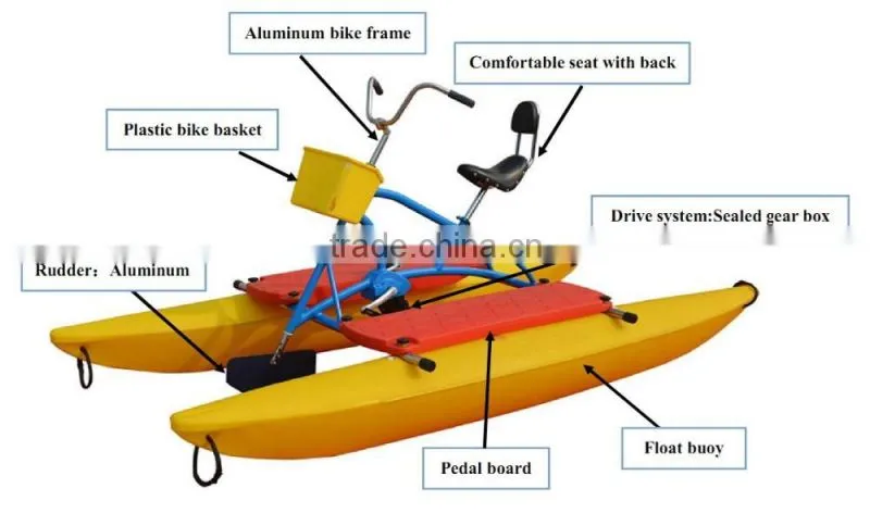 amusement park equipment water bike pedal boats for sale water park china supplier