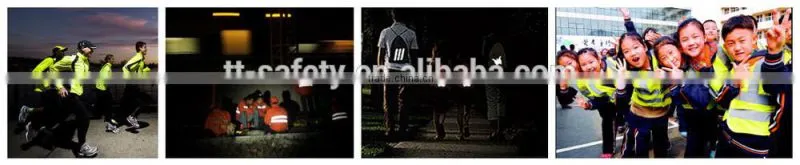 EN ISO 20471:2013 Custom Printed grey warning reflective stripes for sew on safety clothing