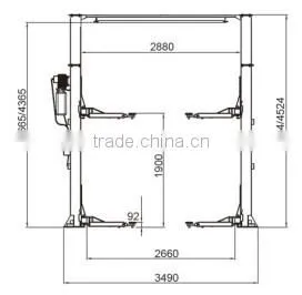 electrical one side release hydraulic gantry lift