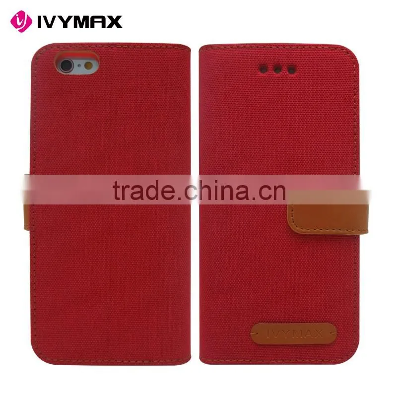 Brand mercury goospery leather flip mobile phone case for iphone 6 with tempered glass screen protector