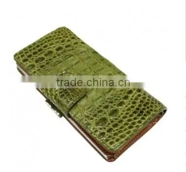 Crocodile leather wallet for women SWCRW-016