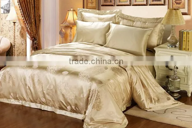 100% silk luxury jacquard bedding set