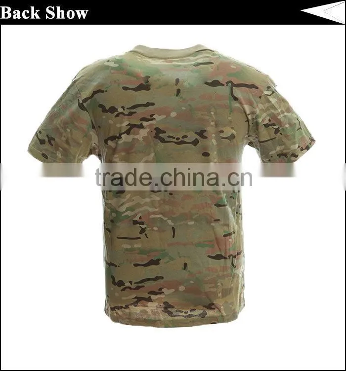 100 cotton combat t shirt multicam for man