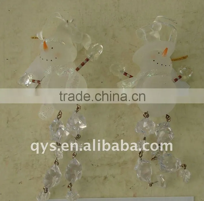 cute resin snowman keychain