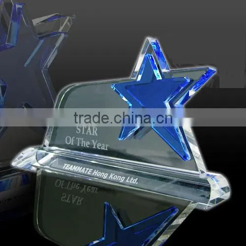 high quality crystal award plaque office gift