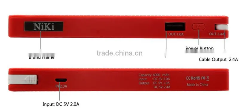 High Capacity Portable Power Bank with LED Display
