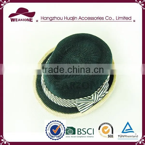 China Manufacturer Short Brim Fedora Hat, Custom Fedora Hat