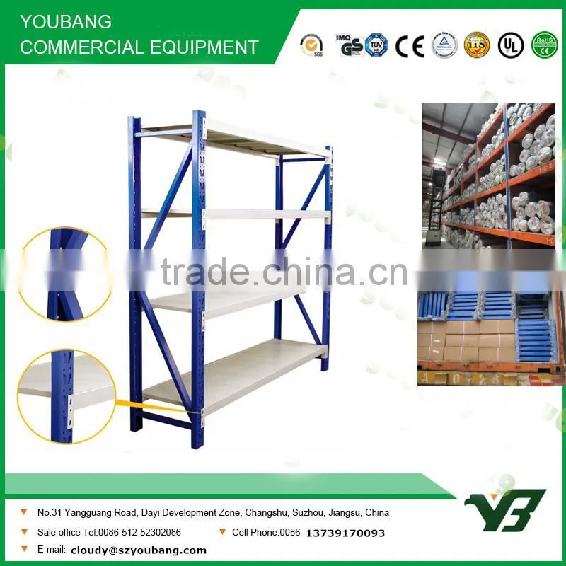 Hot sell high quality longspan 3 layers warehouse rack, storage rack (YB-WR-C06)