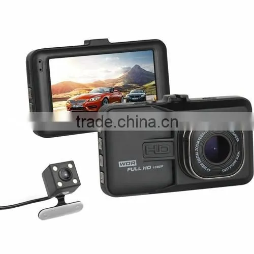 3.0 inch screen 1080P car dash camera dual lens