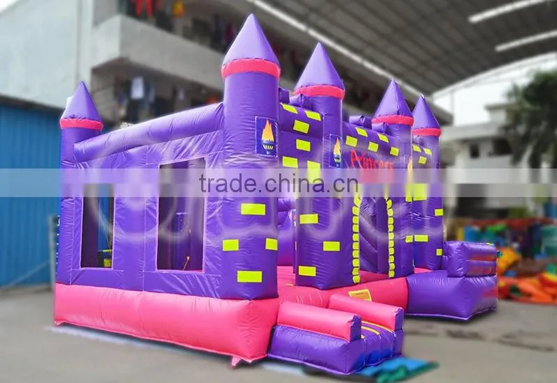 outdoor castle & slide combo inflatable combo bouncy jumping castle with slide for sale