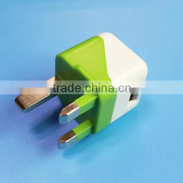 New High Quality 1A Charger UK Standard Plug Wall Charger