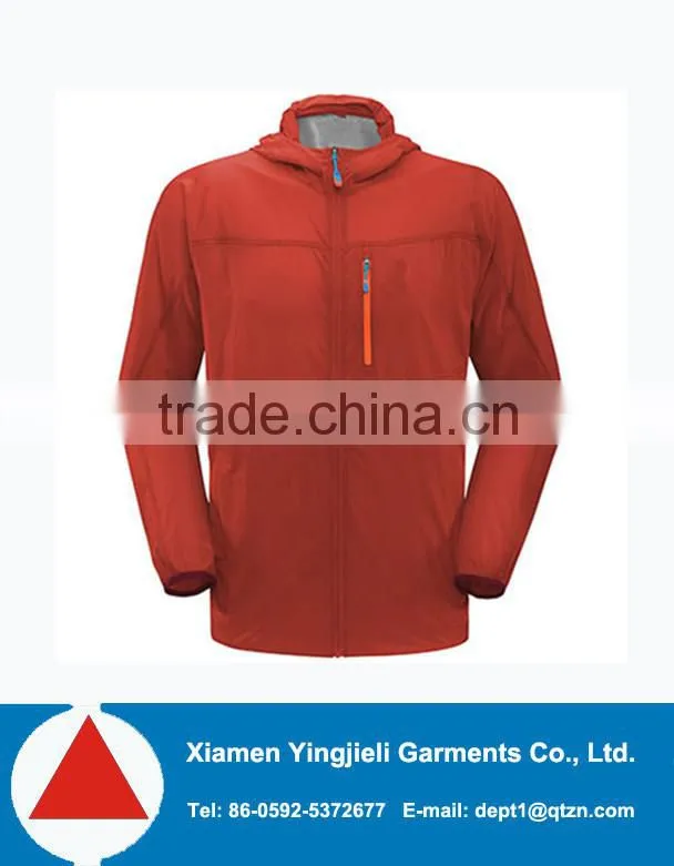 2015 adult lightweight packable hooded rain jacket wind jacket