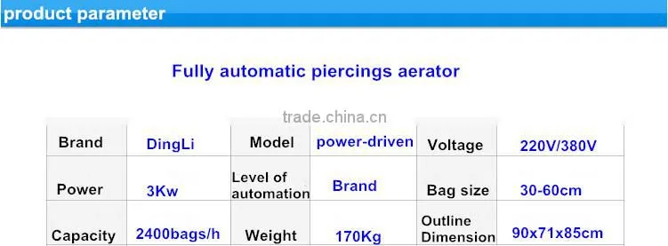 Edible fungus machinery series agaric cultivation machine with oxygen