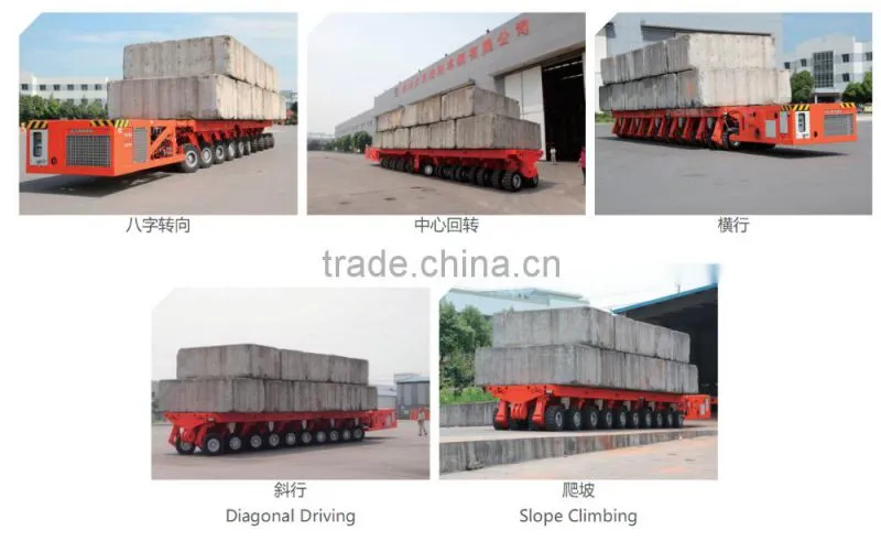 SPMT Self-propelled modular transporter, used hydraulic axle trailers