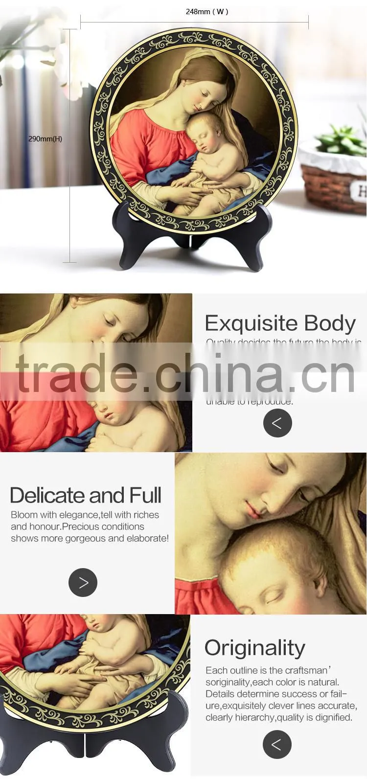 Best selling home decorative jesus stations of the cross activated carbon craft