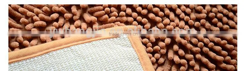 Chenille bath mat