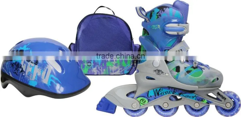 SENHAI/ACTION 2016 New Products Inline Skate Suit Combo Set 2016 Well Material Great Price Funny Inline Skate Set Sport Shoes