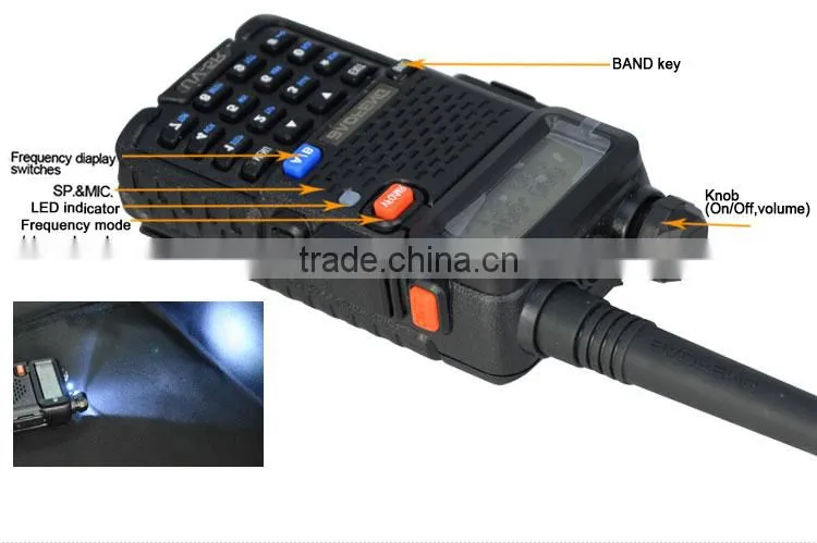 Green color Original BAOFENG handheld uv-5r dual band walkie talkie with CE FCC Certificate