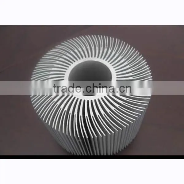 2013 Hot sale extruded aluminum led heatsink with CNC machining