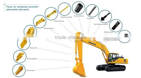 High strength track bolt and nut for excavator