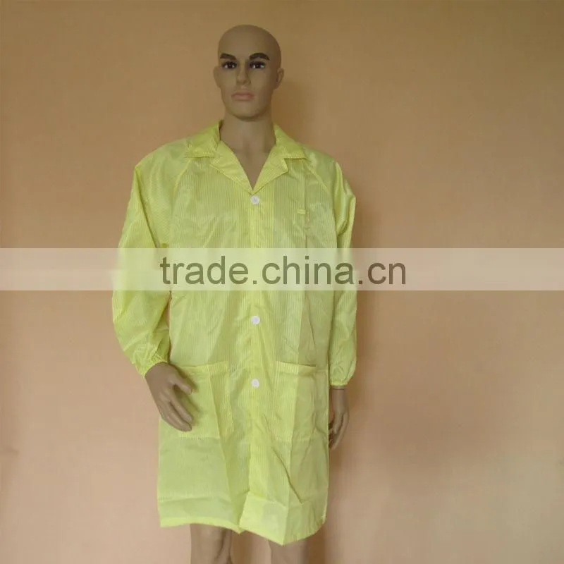 Dust free unisex ESD White Coat for hospital