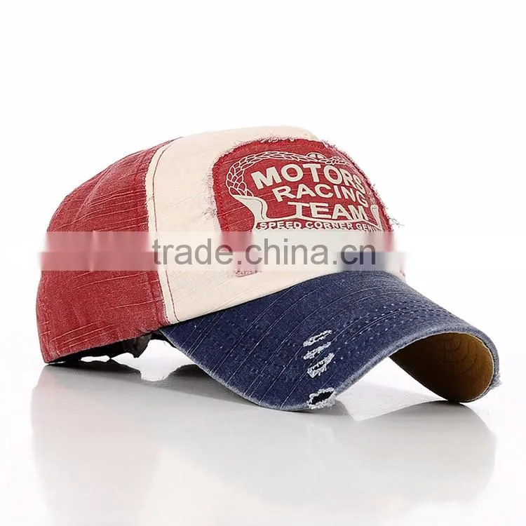 Custom wholesale newhattan hats plain denim 5-panel baseball caps hats for man