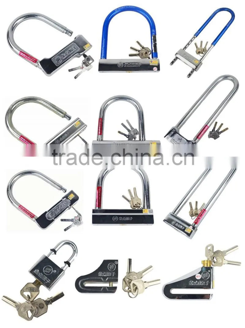 hot sale good quality factory price durable anti-theft Bicycle square U Lock 390 391