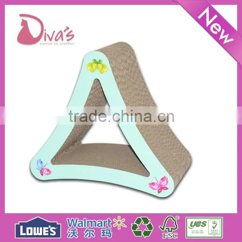 Diva's Pet Toy Corrugated Paper Bed / Cardboard Cat Scratching Lounge Cat Scratcher