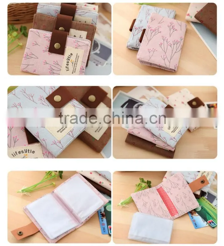 Floral Credit ID Card Wallet Purse Holder Pouch Coin Bag