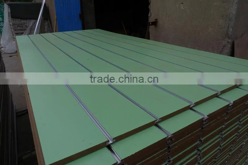 1220*2440 15mm China supermarket shelves high quality wholesale price slatwall panels