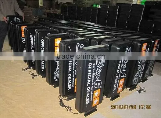 silk screen printing light box, external sucking sign box ,3D acrylic moulding signage,acrylic billboard outdoor