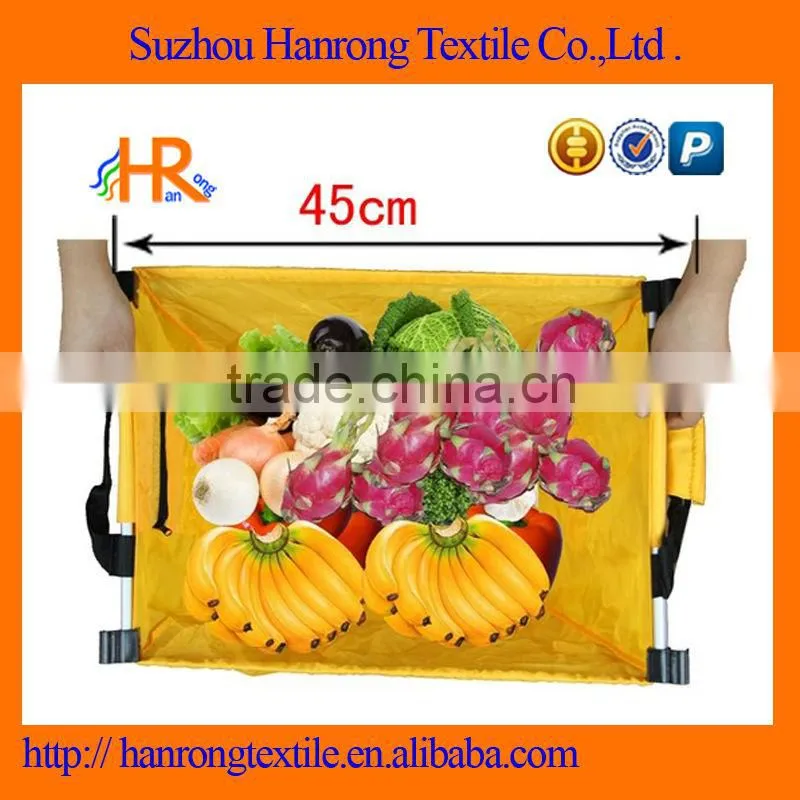 Custom grocery cart shopping bags with your logo