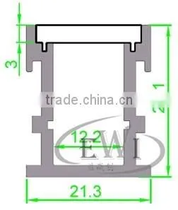 Top quality anodizing power coated led aluminum profile for ground lights