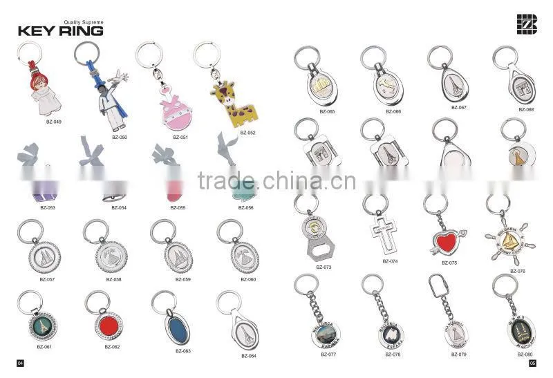 Metal Keychain Blank Keyring for souvenir