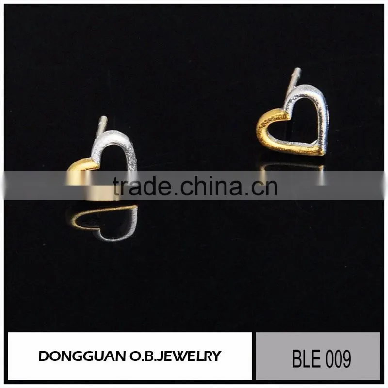 Cheap price sterling silver 18K Gold plated stud earring designs