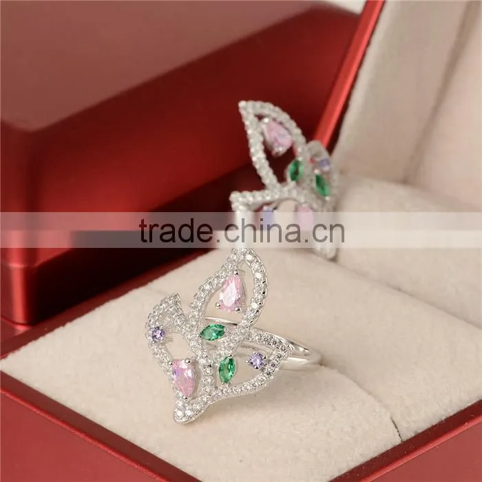 Wholesale Alibaba Metal Ring With Color Stones