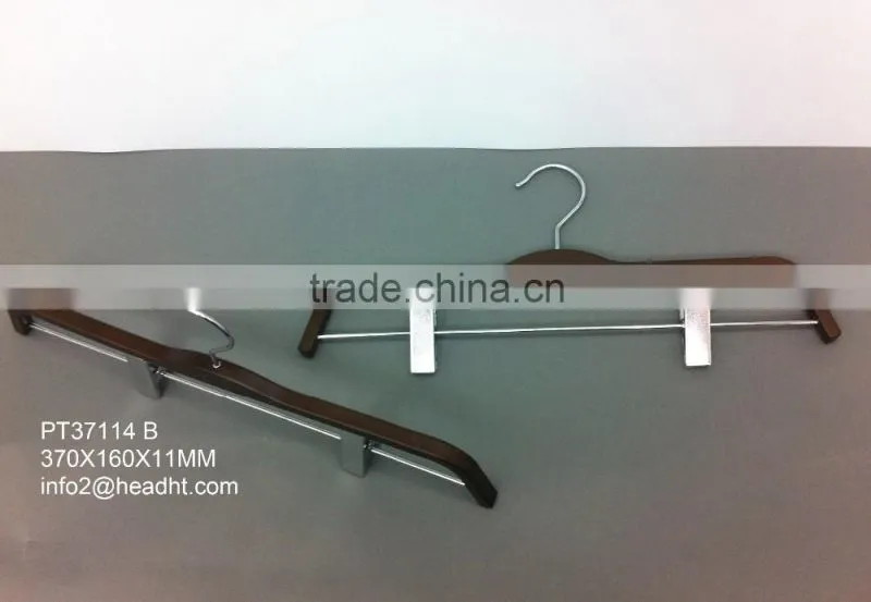 White fashion ZARA style trousers hanger plastic bottom hanger