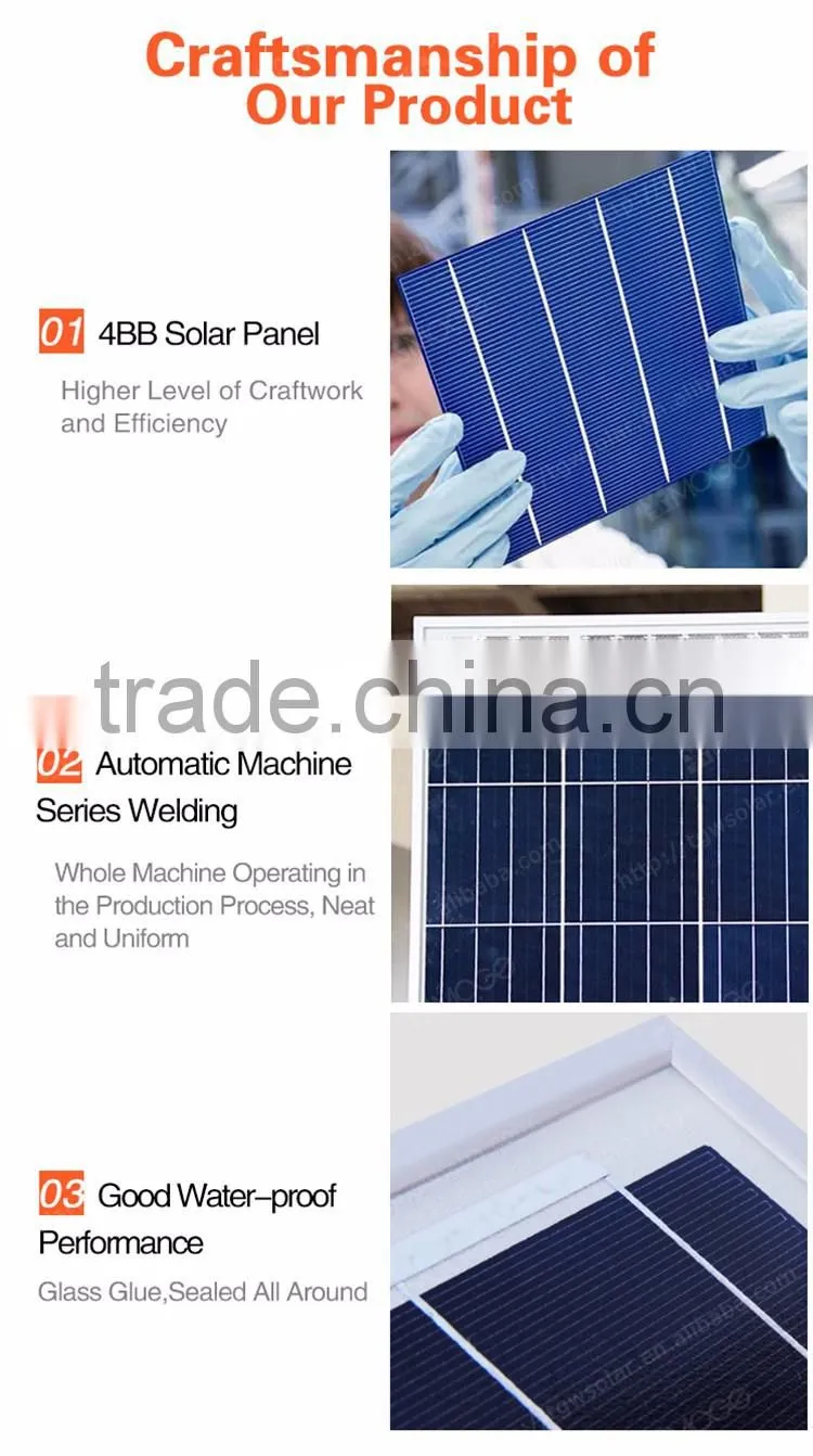 China best pv supplier Moge A grade poly 250w 255w 260w 265w 270w 275w solar panel price list