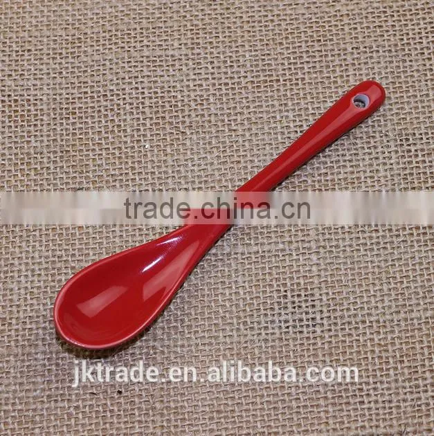 Cheap bulk Creamic coffee spoon/ Porcelain soup spoon