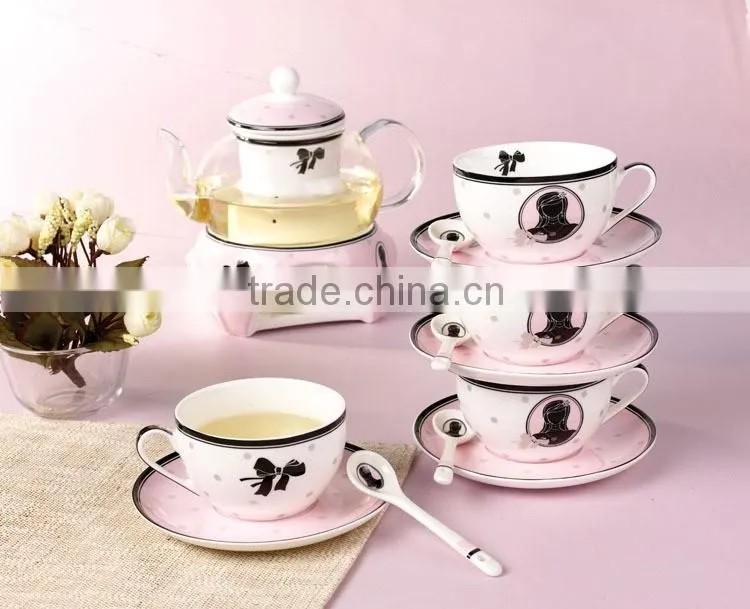Good Quality Creative Customized Fancy Bone China Ceramics Tea Set