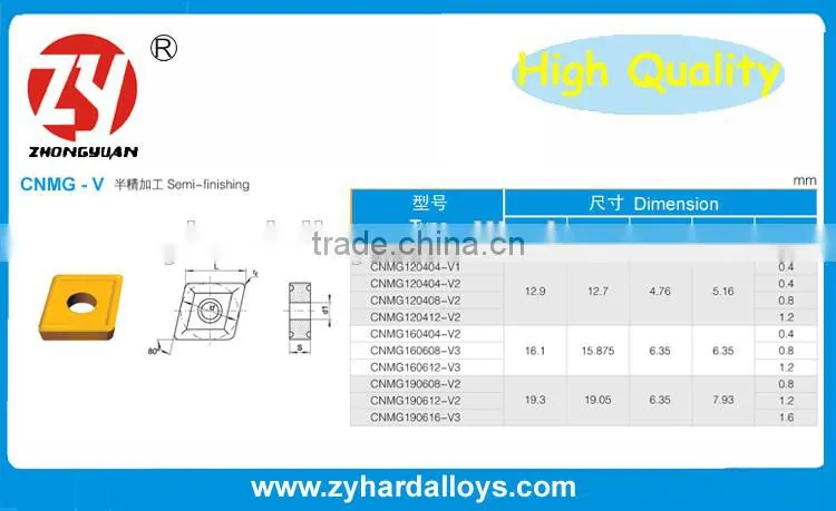 fresh material tungsten carbide turning tool yt15