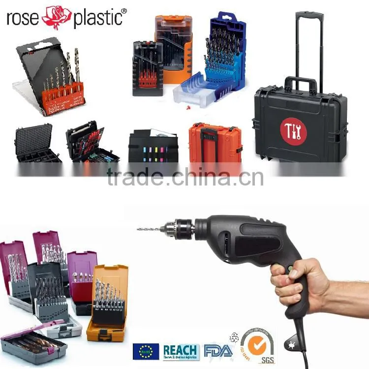 Hss drill bits packaging clear solid plastic box
