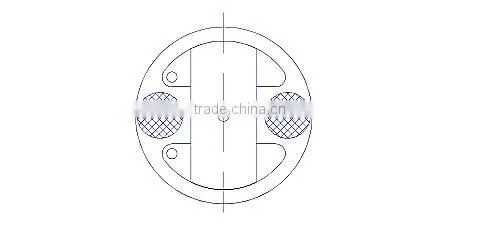 Round telephone transmitter