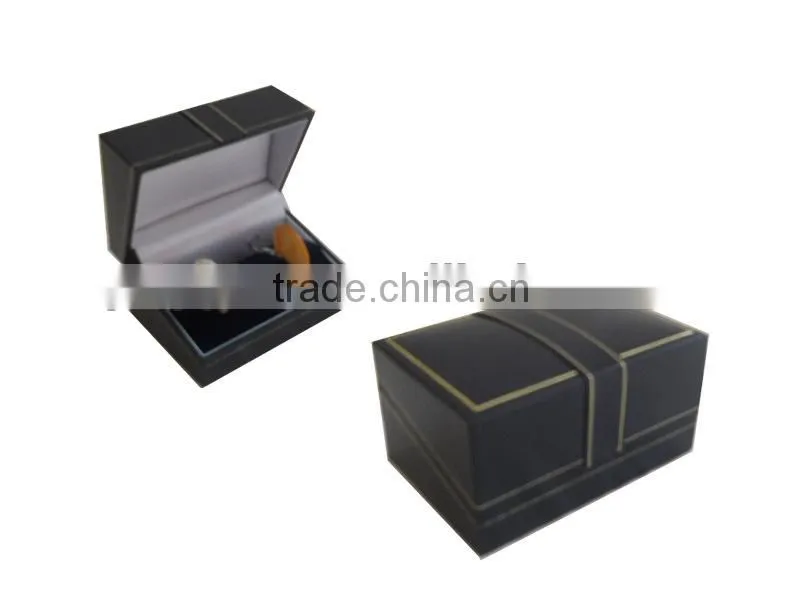 Spray lacquer Wood Cufflink Ring Box