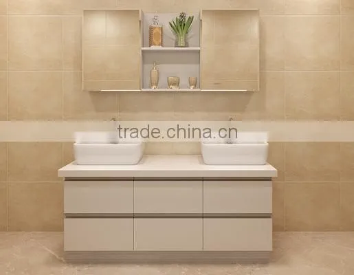 Modular European style pvc bathroom wash basin cabinet