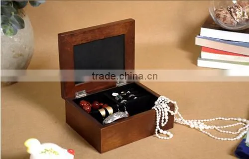 wood jewelry organizer box